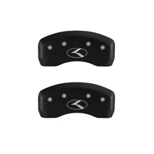Load image into Gallery viewer, MGP 4 Caliper Covers Engraved Front & Rear Circle K/Kia Red finish silver ch Caliper Covers MGP