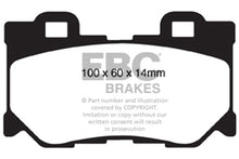 Load image into Gallery viewer, EBC 08-15 Infiniti G37 3.7 Bluestuff Rear Brake Pads Brake Pads - Racing EBC