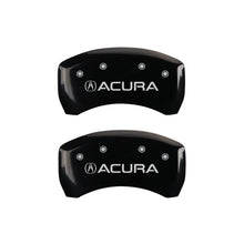 Load image into Gallery viewer, MGP 4 Caliper Covers Engraved Front & Rear Acura Black finish silver ch Caliper Covers MGP