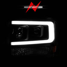 Load image into Gallery viewer, ANZO 99-04 Ford F250/F350/F450/Excursion (excl 99) Projector Headlights - w/ Light Bar Black Housing Headlights ANZO