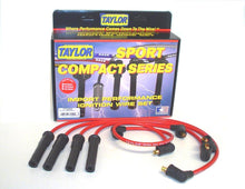 Load image into Gallery viewer, Taylor Cable 77250 8mm Spiro-Pro Ignition Wire Set; Red; Stock; 11.75 in.; 180 Deg. Plug Boot; Spark Plug Wire Set Taylor Cable Default Title