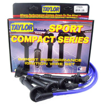 Load image into Gallery viewer, Taylor Cable 77605 8mm Spiro-Pro Ignition Wire Set; Blue; Stock; 9.5 in.; OE Spark Plug Boot; Spark Plug Wire Set Taylor Cable Default Title