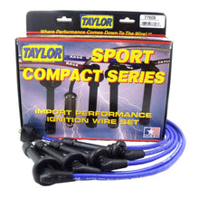 Load image into Gallery viewer, Taylor Cable 77608 8mm Spiro-Pro Ignition Wire Set; Blue; Stock; 9.5 in.; OE Spark Plug Boot; Spark Plug Wire Set Taylor Cable Default Title