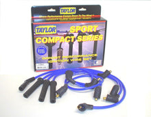Load image into Gallery viewer, Taylor Cable 77647 8mm Spiro-Pro Ignition Wire Set; Spiro-Wound; Custom Fit; 180/135 deg.; Blue; Spark Plug Wire Set Taylor Cable