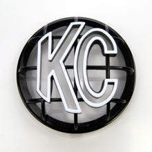 Load image into Gallery viewer, KC HiLiTES 5in. Round ABS Stone Guard for Apollo Lights (Single) - Black w/White KC Logo Light Covers and Guards KC HiLiTES