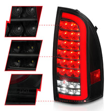 Load image into Gallery viewer, ANZO 05-15 Toyota Tacoma Full LED Tail Lights w/Light Bar Sequential Black Housing Smoke Lens Tail Lights ANZO