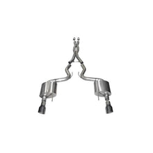 Load image into Gallery viewer, Corsa 2015-17 Ford Mustang GT Coupe 5.0L 3in Sport Cat-Back Exhaust Dual Rear Exit w/ Gun Metal Tips Catback CORSA Performance