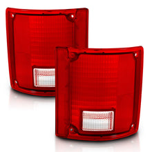 Load image into Gallery viewer, ANZO 1978-1991 Chevy Blazer Taillight Red/Clear Lens w/o Chrome Trim Fleetside (OE Replacement) Tail Lights ANZO