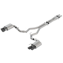 Load image into Gallery viewer, Borla 2018 Ford Mustang GT 5.0L AT/MT 3in ATAK Catback Exhaust Black Chrome Tips w/ Valves Catback Borla