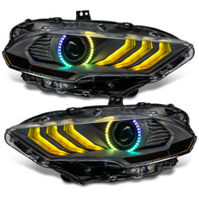Load image into Gallery viewer, Oracle Lighting 18-23 Ford Mustang Dynamic ColorSHIFT LED Headlights - Black Series SEE WARRANTY Headlights ORACLE Lighting