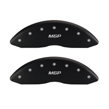Load image into Gallery viewer, MGP 4 Caliper Covers Engraved Front & Rear MGP Red finish silver ch Caliper Covers MGP