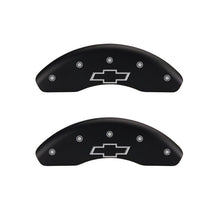 Load image into Gallery viewer, MGP 4 Caliper Covers Engraved Front Gen 2/Viper Engraved Rear Gen 2/Snake Black finish silver ch Caliper Covers MGP