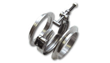 Load image into Gallery viewer, Vibrant T304 SS V-Band Flange Assembly for 2.375in O.D. Tubing (Incl 2 V-Band Flange & 1 V-Band) Flanges Vibrant