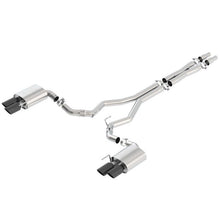 Load image into Gallery viewer, Borla 2018 Ford Mustang GT (A/T / M/T) 3in ATAK Catback Exhaust w/o Valves w/ Black Chrome Tips Catback Borla