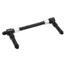 Load image into Gallery viewer, Russell Performance -8 AN to -8 AN ProClassic Demon Carb Dual Inlet Carb Kit (Black/Silver) Carburetor Fuel Inlet Kits Russell