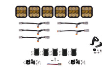 Load image into Gallery viewer, Diode Dynamics SS5 Pro Universal CrossLink 6-Pod Lightbar - Yellow Combo Light Bars & Cubes Diode Dynamics