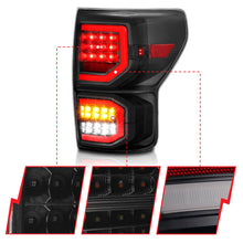 Load image into Gallery viewer, ANZO 2007-2013 Toyota Tundra LED Taillights Plank Style Black w/Smoke Lens Tail Lights ANZO
