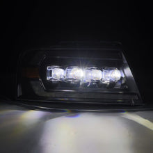 Load image into Gallery viewer, AlphaRex 04-08 Ford F-150 (No 2004 Heritage) NOVA-Series LED Proj HL Alpha-Blk w/Actv Lgt / Seq. Sig Headlights AlphaRex