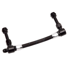 Load image into Gallery viewer, Russell Performance -8 AN to -8 AN ProClassic Holley 4150 Dual Inlet Carb Kit (Black/Silver) Carburetor Fuel Inlet Kits Russell