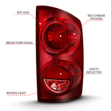 Load image into Gallery viewer, ANZO 2007-2009 Dodge Ram 1500 Tail Light Red Lens (OE) Tail Lights ANZO