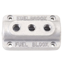 Load image into Gallery viewer, Edelbrock Fuel Block Triple As Cast Carburetors Edelbrock