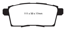 Load image into Gallery viewer, EBC 06-08 Ford Edge 3.5 2WD Redstuff Rear Brake Pads Brake Pads - Performance EBC