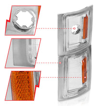 Load image into Gallery viewer, ANZO 1994-1998 Chevrolet Blazer Corner Lights Clear Lens w/ Amber Reflector Lights Corner ANZO