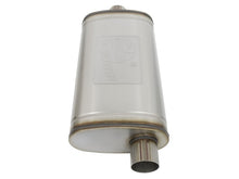 Load image into Gallery viewer, aFe MACHForce XP SS Muffler 3in Center Inlet / 3in Offset Outlet 22in L x 11n W x 6in H Body Muffler aFe