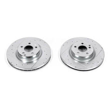 Load image into Gallery viewer, Power Stop 2006 Mercedes-Benz CLS500 Front Evolution Drilled & Slotted Rotors - Pair Brake Rotors - Slot & Drilled PowerStop