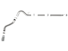 Load image into Gallery viewer, aFe Large Bore-HD 4in 409 SS DPF-Back Exh 18-19 Ford F-150 V6-3.0L (td) w/ Polished Tip DPF Back aFe