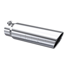 Load image into Gallery viewer, MBRP Universal 5in OD Angled Rolled End 4in Inlet 18in Lgth T304 Exhaust Tip Steel Tubing MBRP