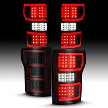 Load image into Gallery viewer, ANZO 18-19 Ford F-150 LED Taillight Black Housing Clear Lens Red Light Bar W/Sequential Tail Lights ANZO