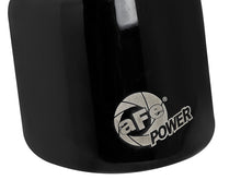 Load image into Gallery viewer, aFe MACH Force-Xp 409 SS Clamp-On Exhaust Tip 2.5in. Inlet / 4in. Outlet / 6in. L - Black Tips aFe