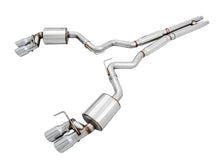 Load image into Gallery viewer, AWE Tuning 2018+ Ford Mustang GT (S550) Cat-back Exhaust - Touring Edition (Quad Chrome Silver Tips) Catback AWE Tuning