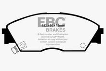 Load image into Gallery viewer, EBC 90-92 Honda Civic CRX 1.6 Si Greenstuff Front Brake Pads Brake Pads - Performance EBC