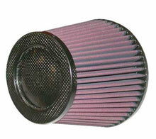 Load image into Gallery viewer, K&N Cone Filter 5in ID 6.5in base 4.5in top 5.625in height carbon fiber look Air Filters - Universal Fit K&N Engineering