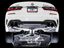 Load image into Gallery viewer, AWE Tuning 2019+ BMW M340i (G20) Track Edition Exhaust - Quad Diamond Black Tips Catback AWE Tuning