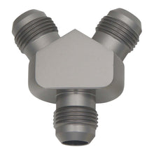 Load image into Gallery viewer, DeatschWerks 10AN Male Flare + 10AN Male Flare To 10AN Male Flare Y-Block Fitting Distribution Blocks DeatschWerks
