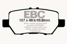 Load image into Gallery viewer, EBC 05-08 Acura RL 3.5 Redstuff Rear Brake Pads Brake Pads - Performance EBC