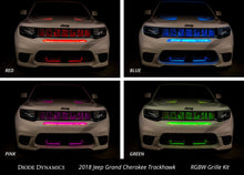 Load image into Gallery viewer, Diode Dynamics RGBW Grille Strip Kit 4pc Multicolor Light Strip LED Diode Dynamics