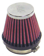 Load image into Gallery viewer, K&N Universal Chrome Filter 2.125 in Flange ID / 3in Base OD / 2in Top OD / 2.75in Height Air Filters - Universal Fit K&N Engineering