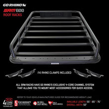 Load image into Gallery viewer, Go Rhino Universal 65in SRM 600 Basket Style Rack - Textured black Roof Baskets Go Rhino