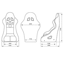 Load image into Gallery viewer, NRG FIA Competition Seat w/Competition Fabric & FIA Homologated Free Driving Position Race Seats NRG
