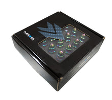 Load image into Gallery viewer, NRG 500 Series M12 X 1.5 Bullet Shape Steel Lug Nut Set - 21 Pc w/Lock Key - Neochrome Lug Nuts NRG