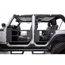 Load image into Gallery viewer, Rampage 2007-2018 Jeep Wrangler(JK) Unlimited 4-Door Tube Doors With Netting - Black Doors Rampage