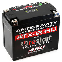 Load image into Gallery viewer, Antigravity YTX12 High Power Lithium Battery w/Re-Start Batteries Antigravity Batteries