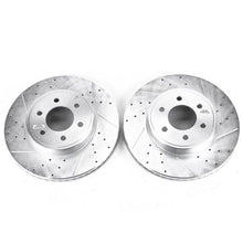 Load image into Gallery viewer, Power Stop 2003 Dodge Durango Front Evolution Drilled & Slotted Rotors - Pair Brake Rotors - Slot & Drilled PowerStop