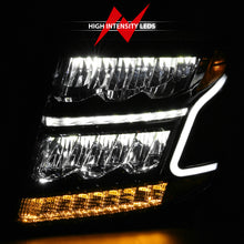 Load image into Gallery viewer, ANZO 15-20 Chevy Tahoe/Suburban LED Light Bar Style Headlights Black w/Sequential w/DRL w/Amber Headlights ANZO