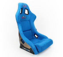 Load image into Gallery viewer, NRG FRP Bucket Seat ULTRA Edition - Large (Blue Alcantara/Gold Glitter Back) Race Seats NRG