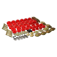 Load image into Gallery viewer, Energy Suspension 65-67 Chevrolet Biscayne/Bel Air/Caprice/Impala Body Mount Set w/ Hardware - Red Bushing Kits Energy Suspension